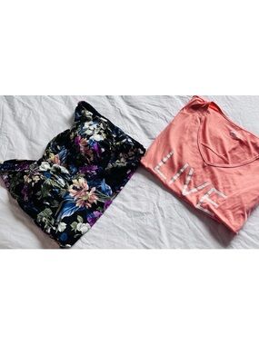 Time Tru Swimsuit 1X and bcg Active wear 1X Women’s Top